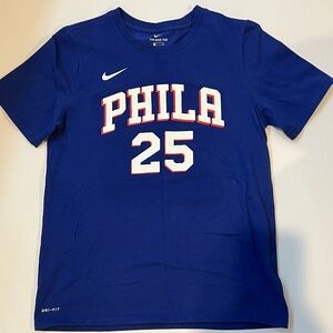 NWOT: Nike boys youth Philadelphia Basketball Simmons tee